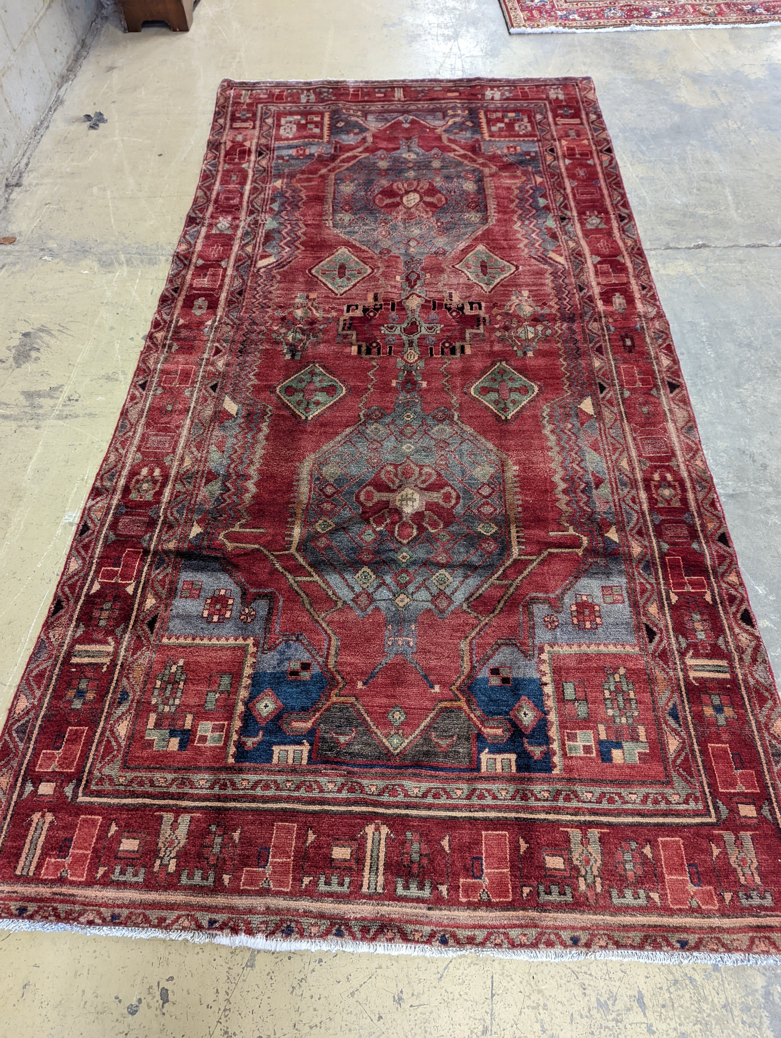 An Ardabil carpet, 322 x 157cm